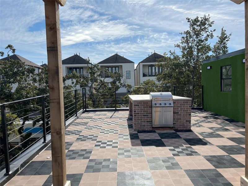 Exterior details and patio area of a home in , Houston (Image 9). Exterior details and patio area of a home in , Houston (Image 9).