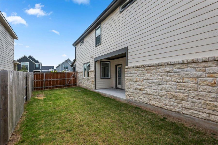 A well-maintained yard, ideal for outdoor enjoyment and relaxation.