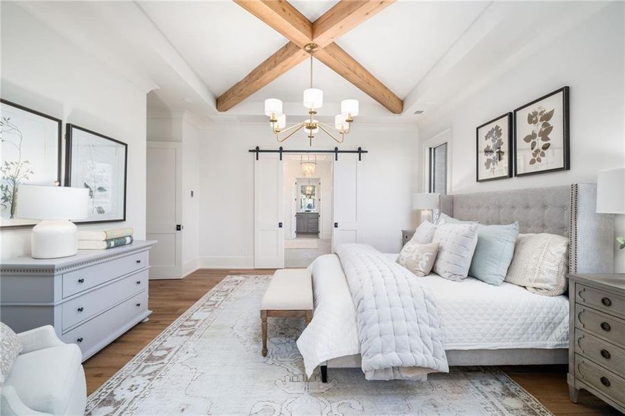 Furnished interior view inside a new home in , Alpharetta (Image 58).
