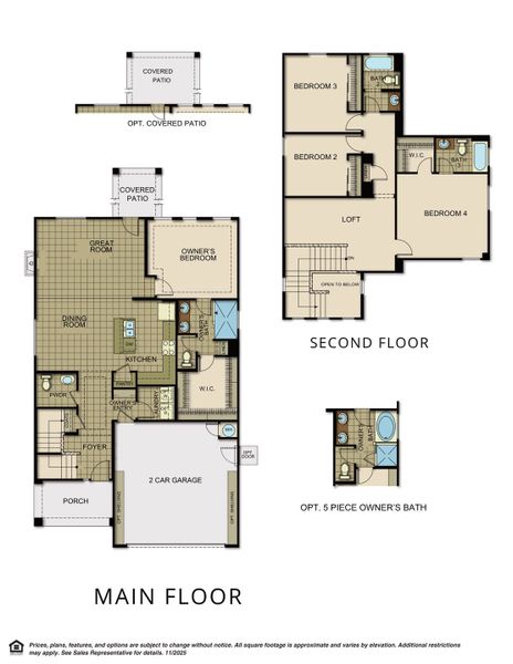 2D floor plan layout for the Sinatra by View Homes in Emerald Estates, Horizon City, TX (Image 4). 2D floor plan layout for the Sinatra by View Homes in Emerald Estates, Horizon City, TX (Image 4).