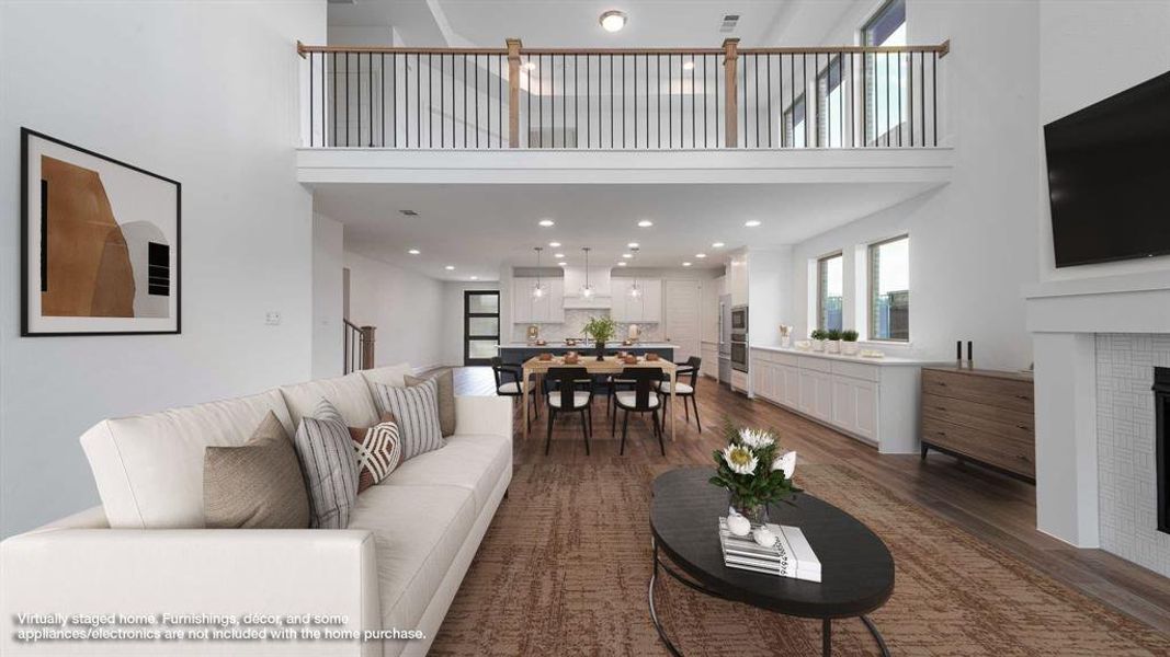 Furnished interior view inside a new home in The Lakes Of Somercrest 60', Midlothian (Image 12). Furnished interior view inside a new home in The Lakes Of Somercrest 60', Midlothian (Image 12).