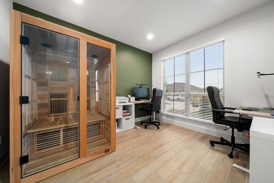 Furnished interior view inside a new home in , Manvel (Image 41).