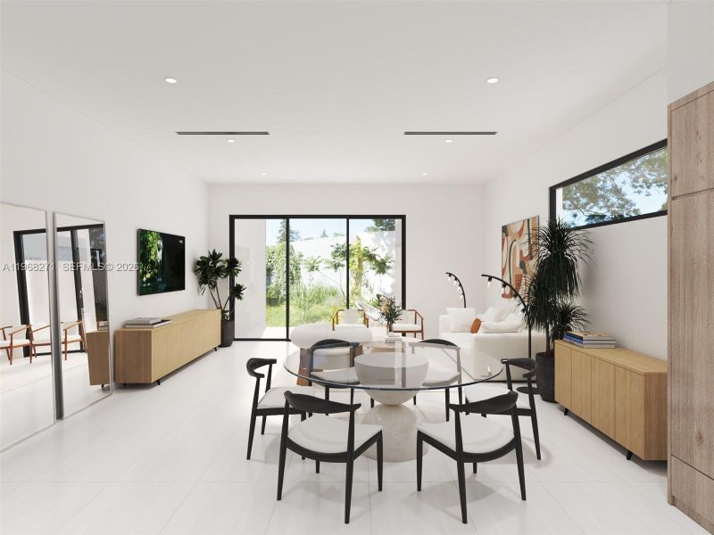 Furnished interior view inside a new home in , Fort Lauderdale (Image 3).