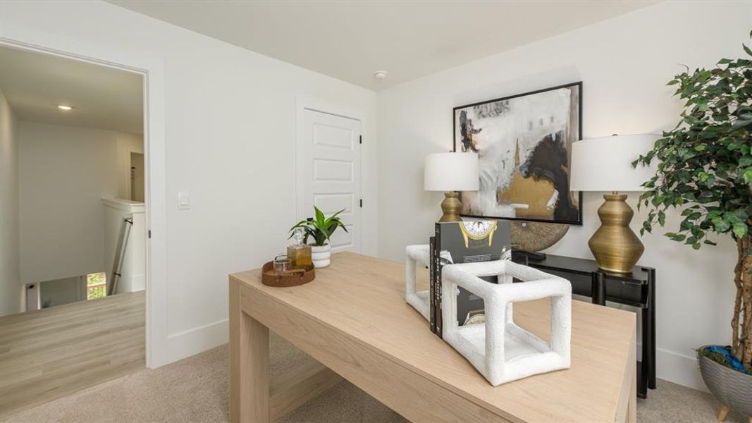 Furnished interior view inside a new home in Overlook at Peachtree Corners, Peachtree Corners (Image 12). Furnished interior view inside a new home in Overlook at Peachtree Corners, Peachtree Corners (Image 12).