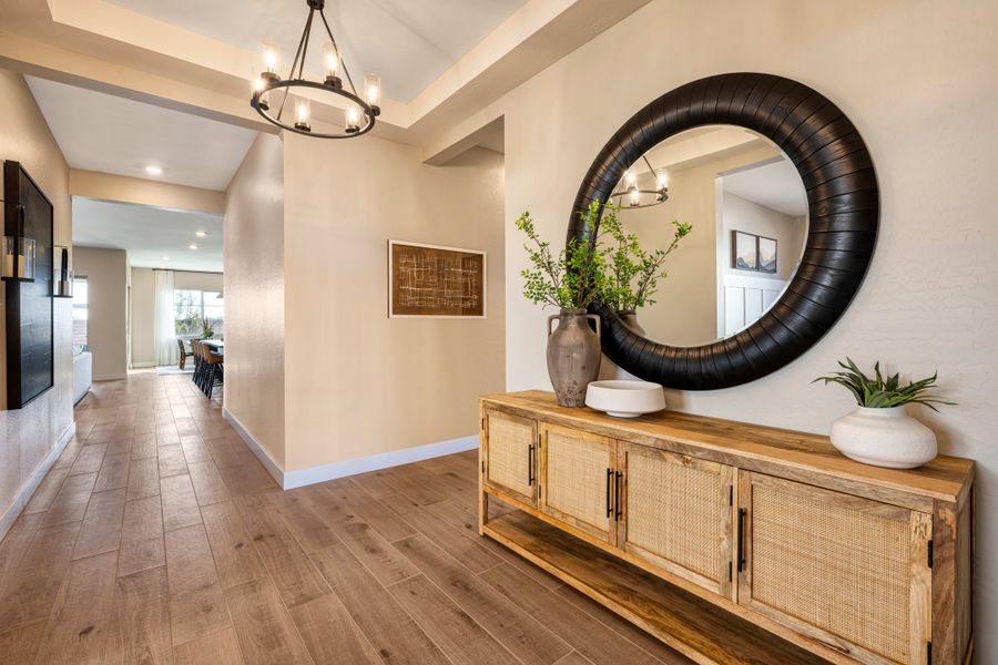 Representative furnished interior of a home built from the Elden Plan 4505 by Tri Pointe Homes in Waterston Central, Gilbert (Image 5).