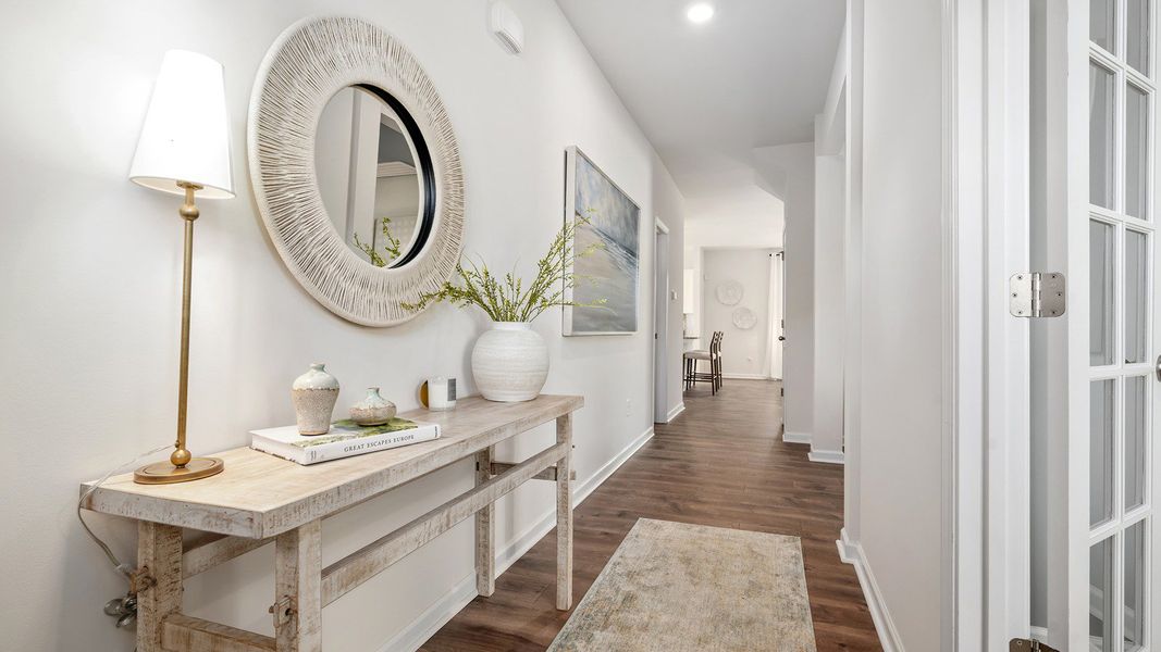 Furnished interior view inside a new home in The Landing at Summerhaven, Mebane (Image 3).