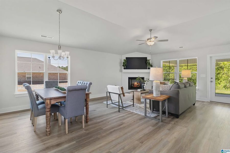 Representative furnished interior of a home built from the 1635-C by Adams Homes in The Preserve at Laurel Lake, Lake City (Image 6).