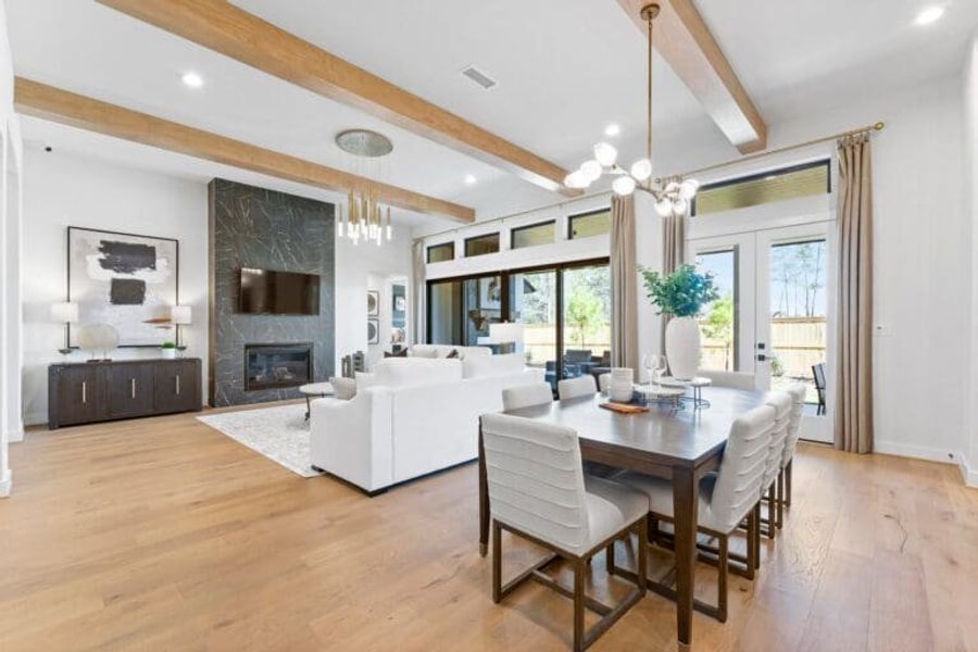 new construction homes magnolia open-concept living area