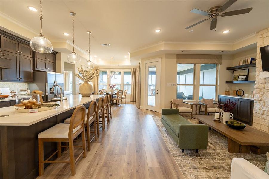 Furnished interior view inside a new home in , Little Elm (Image 5).