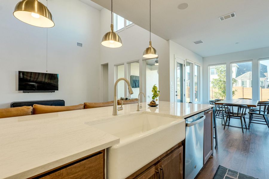 Furnished interior view inside a new home in , Leander (Image 23).