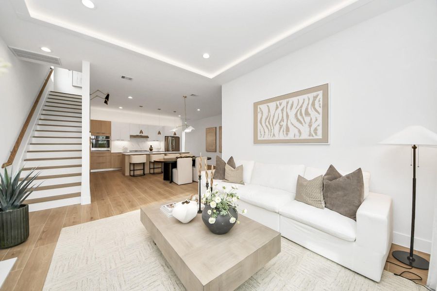 Furnished interior view inside a new home in , Houston (Image 8).