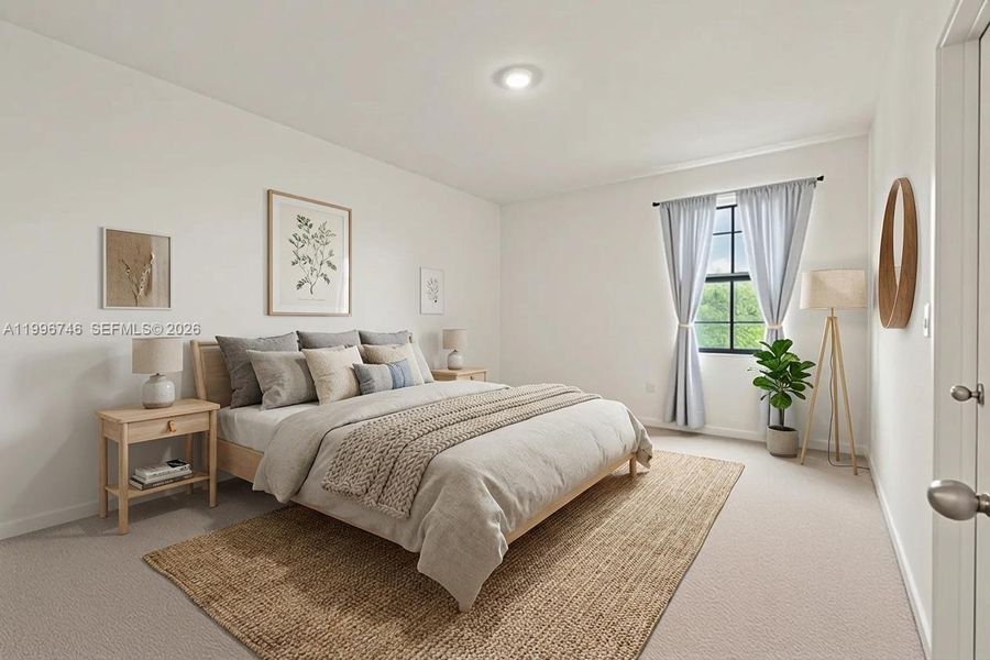 Virtually StagedMaster bedroom