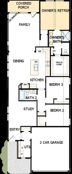 2D floor plan layout of this home in Creekshaw – Gardens, Royse City, TX (Image 5). 2D floor plan layout of this home in Creekshaw – Gardens, Royse City, TX (Image 5).