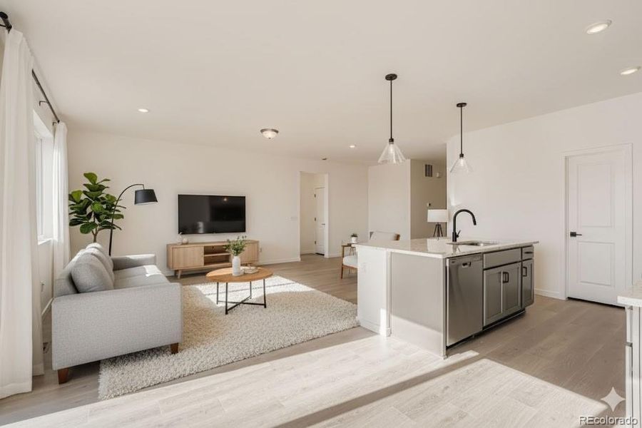 Furnished interior view inside a new home in Wolf Creek Run, Strasburg (Image 7).