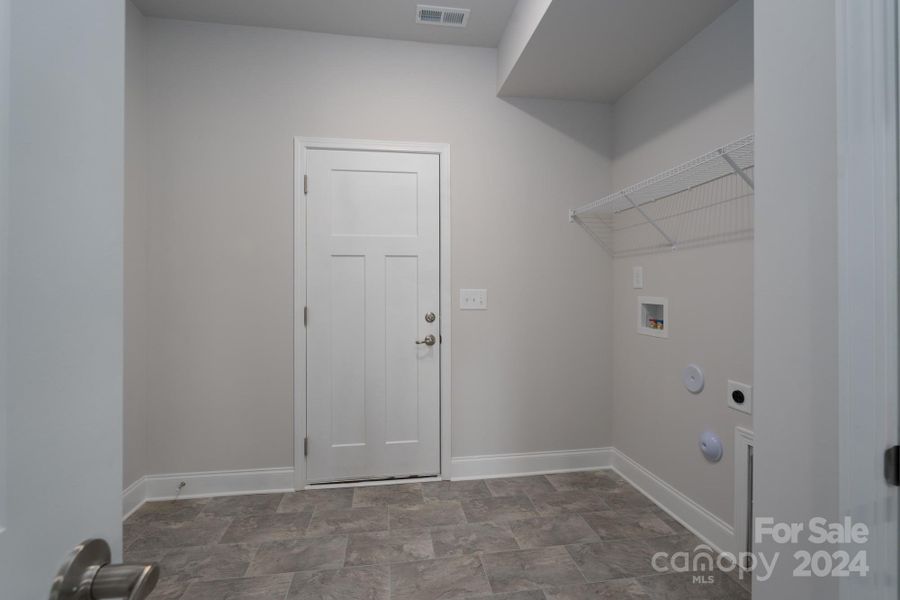 Laundry Room/Mudroom. Photo representation. Colors and options will differ.