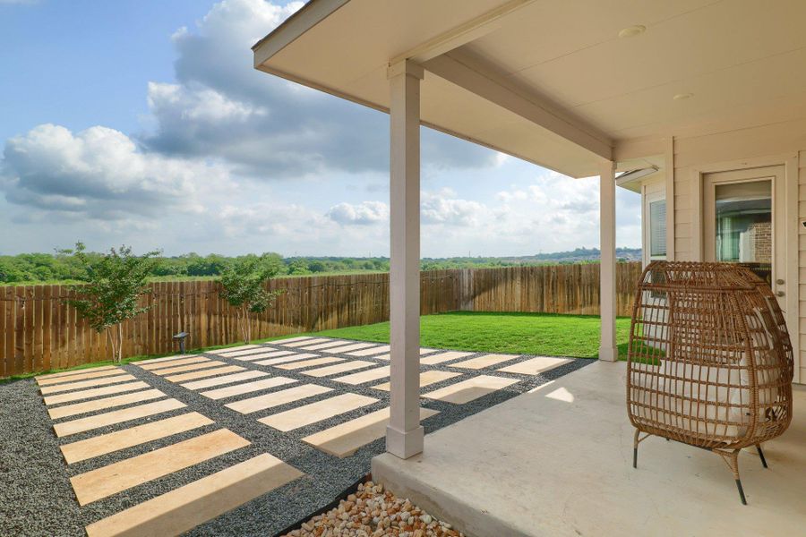Exterior details and patio area of a home in , Austin (Image 27).