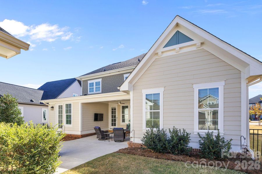 Exterior details and patio area of a home in Riverwalk, Rock Hill (Image 25).