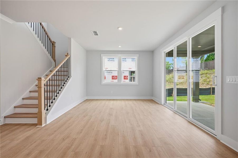 Spacious, unfurnished interior of a new home in The Paddocks at Doc Hughes, Buford (Image 38). Spacious, unfurnished interior of a new home in The Paddocks at Doc Hughes, Buford (Image 38).