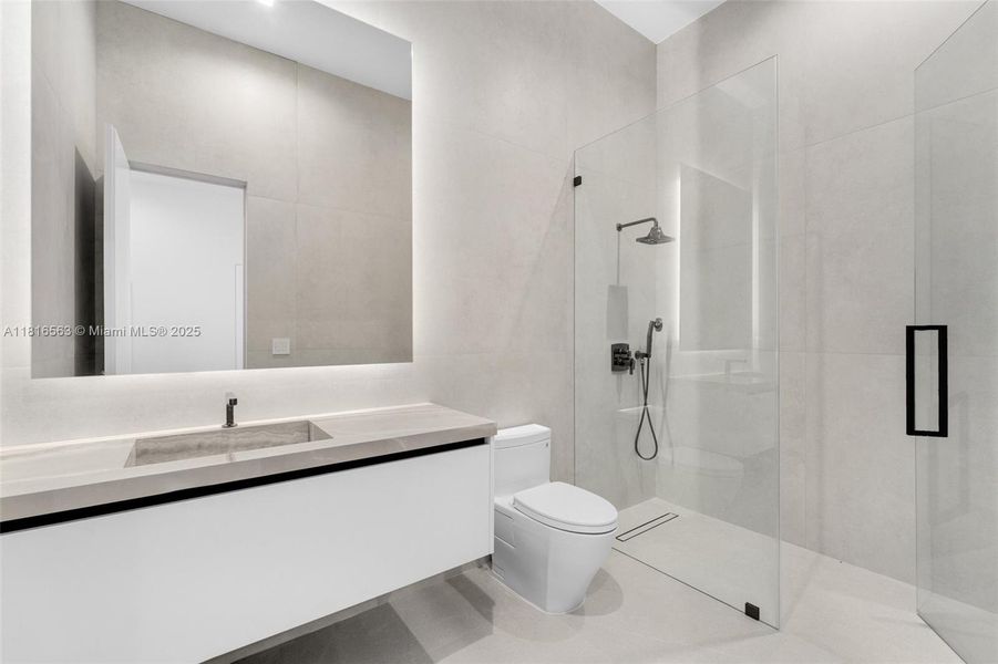 Furnished interior view inside a new home in , Miami (Image 16).