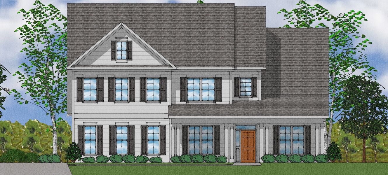 Representative exterior photo of a completed home built from the Livingston - Elite Collection by Mungo Homes in Walnut Grove, Easley, SC (Image 33).