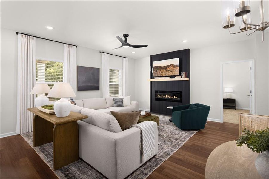 Furnished interior view inside a new home in Honey Creek, Conyers (Image 15).
