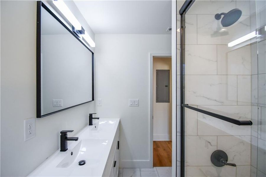 Furnished interior view inside a new home in , Atlanta (Image 12).