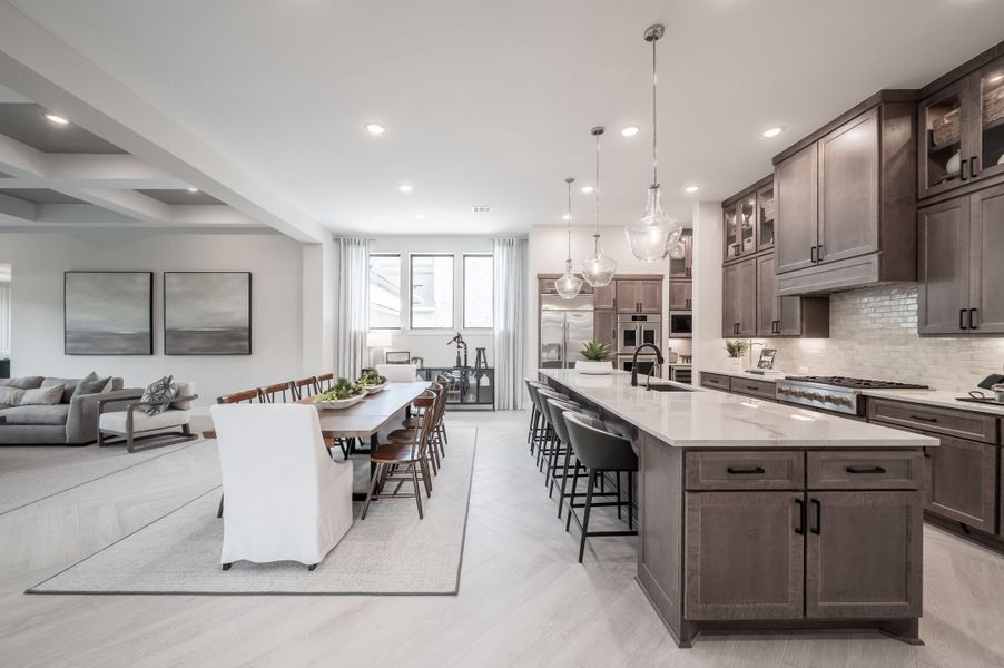 Representative furnished interior of a home built from the Carignan by Tri Pointe Homes in Dunham Pointe, Cypress (Image 46).