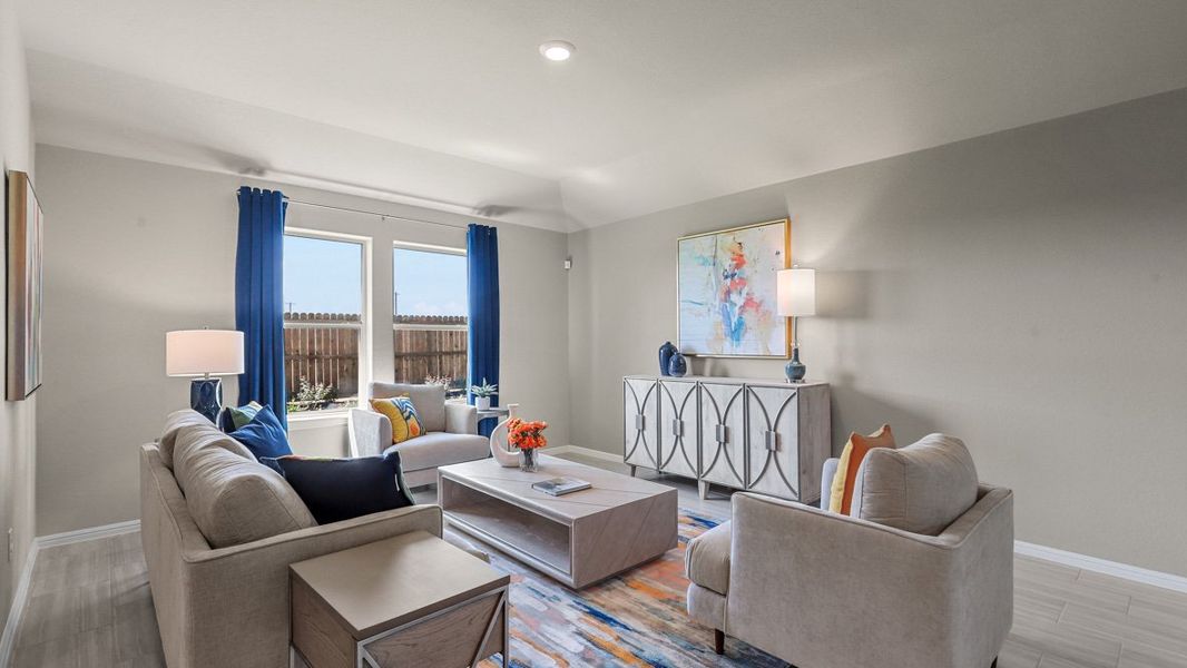 Furnished interior view inside a new home in Townes Landing, Fort Worth (Image 11).
