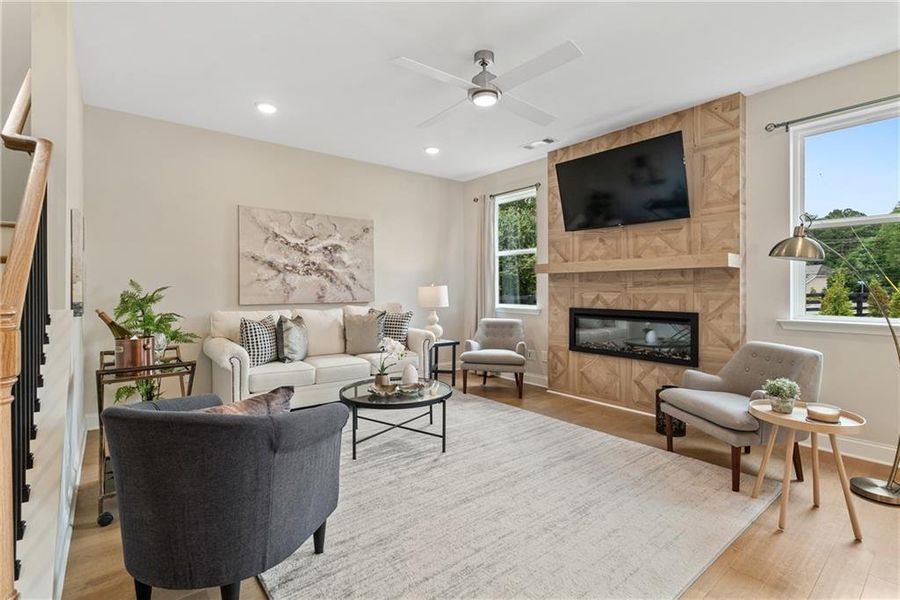 Furnished interior view inside a new home in Hickory Heights, Acworth (Image 28).