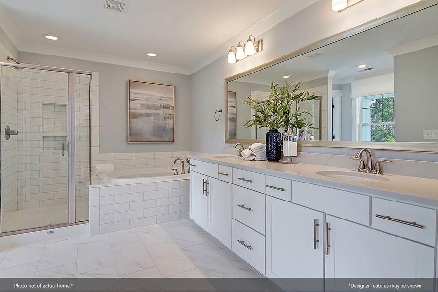 Furnished interior view inside a new home in Indigo at Abbey Preserve, Wilmington (Image 11).