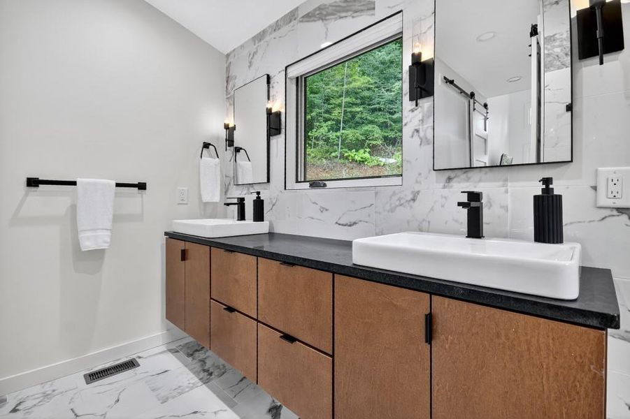 Furnished interior view inside a new home in , Blue Ridge (Image 11). Furnished interior view inside a new home in , Blue Ridge (Image 11).