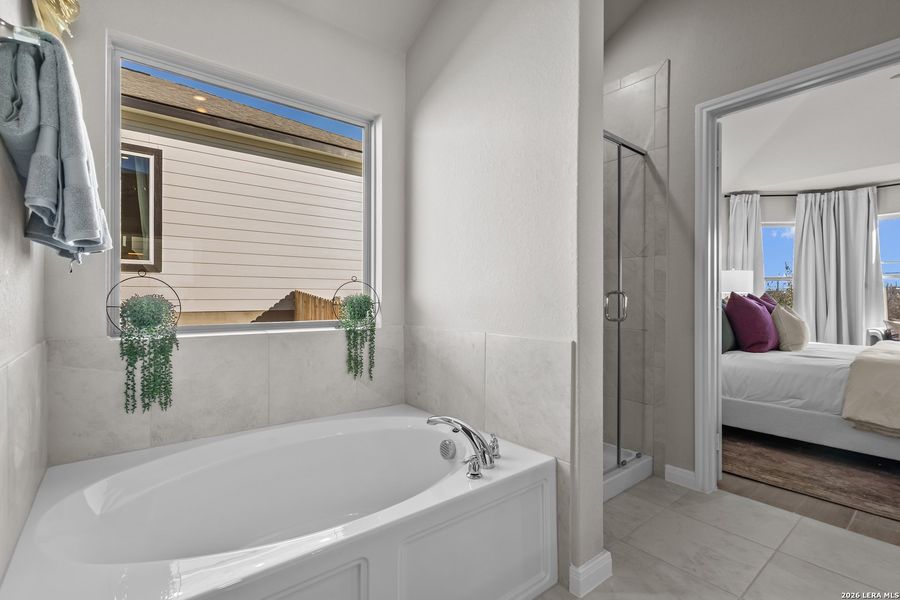 Furnished interior view inside a new home in Hunters Ranch, San Antonio (Image 31).