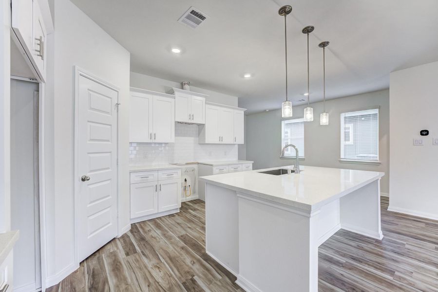 Furnished interior view inside a new home in Townsen Landing, Humble (Image 8). Furnished interior view inside a new home in Townsen Landing, Humble (Image 8).