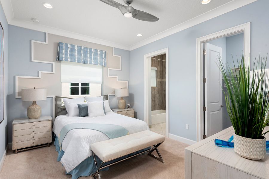 Representative furnished interior of a home built from the Carlyle by GL Homes in Valencia Grand (55+), Boynton Beach (Image 15).
