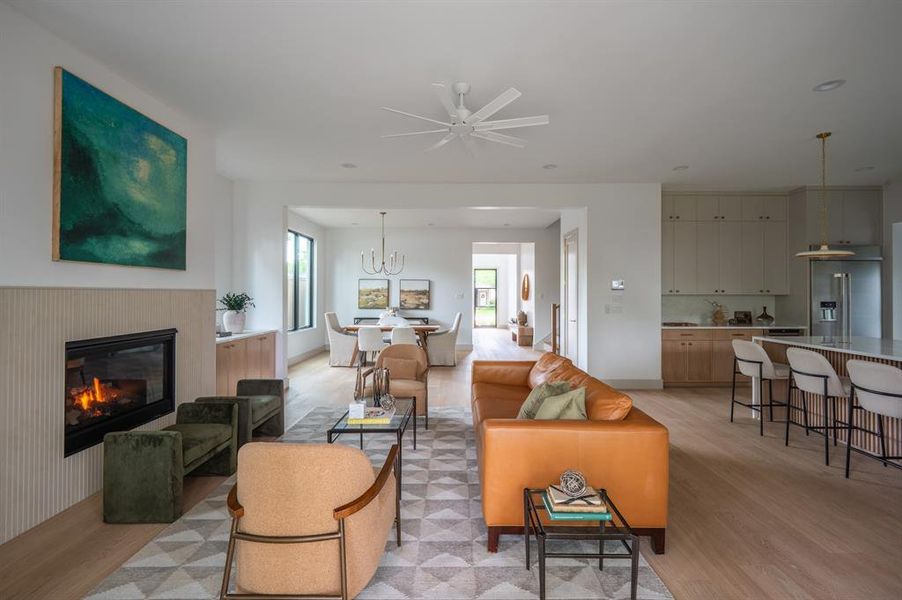 Furnished interior view inside a new home in , Dallas (Image 14).