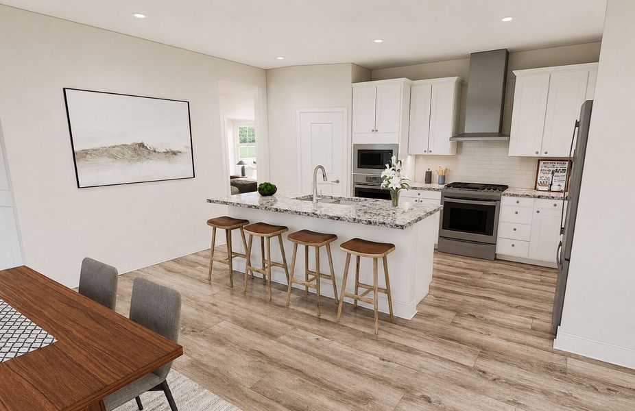 Representative furnished interior of a home built from the Flagstone by Del Webb in Explore North River Ranch, Parrish (Image 9).