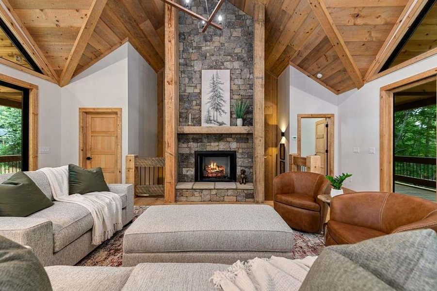 Furnished interior view inside a new home in , McCaysville (Image 35).