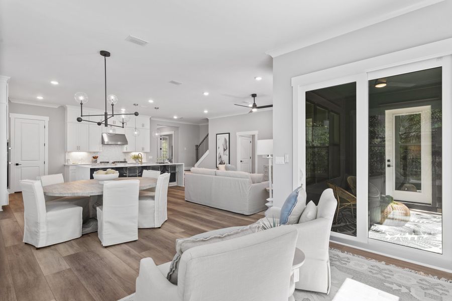 Furnished interior view inside a new home in Tessera, Santa Rosa Beach (Image 11).