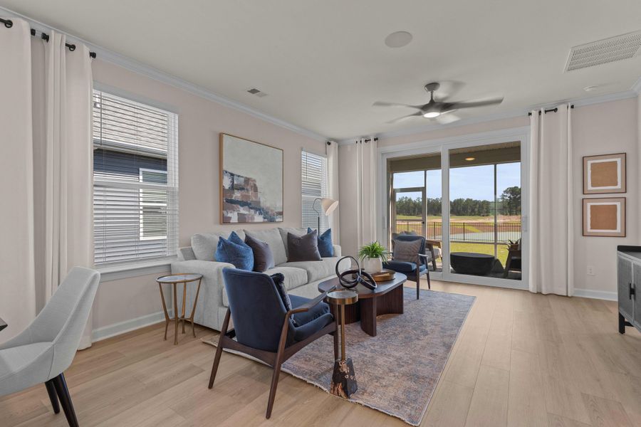 Furnished interior view inside a new home in Terrapin, Leland (Image 10).