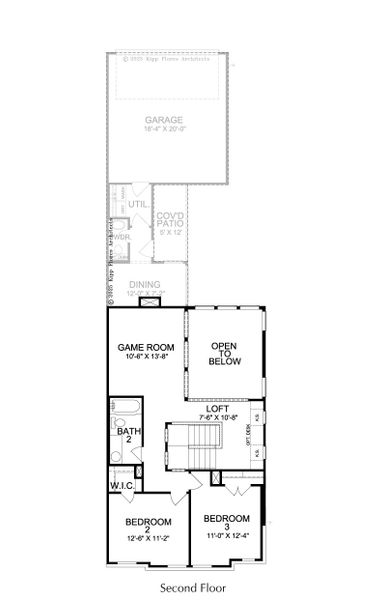 2D floor plan layout of this home in Fields - East Village, Frisco, TX (Image 3). 2D floor plan layout of this home in Fields - East Village, Frisco, TX (Image 3).
