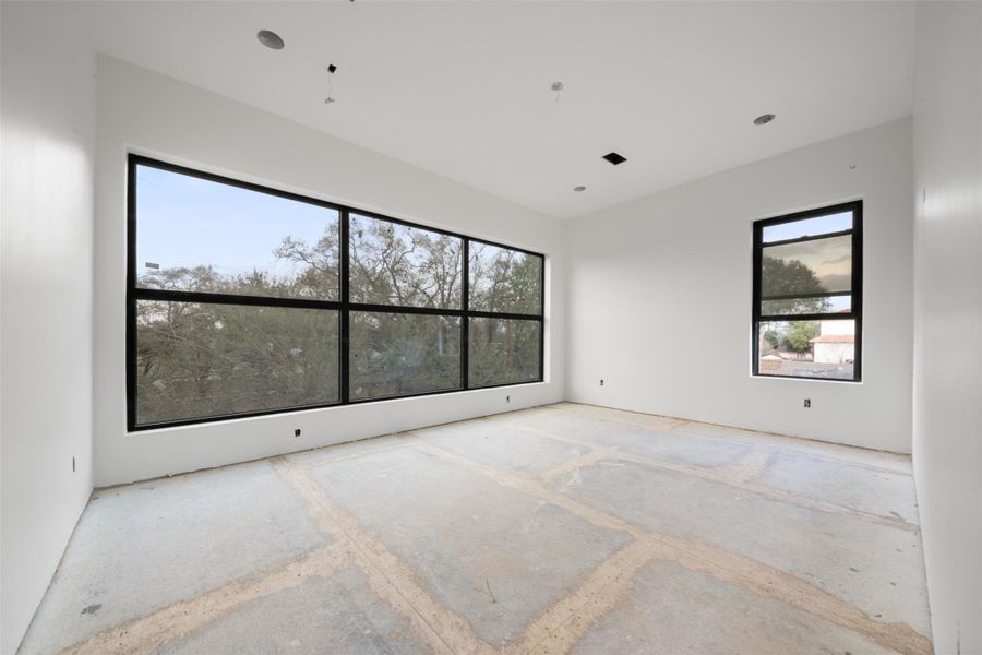 One of four secondary bedrooms.