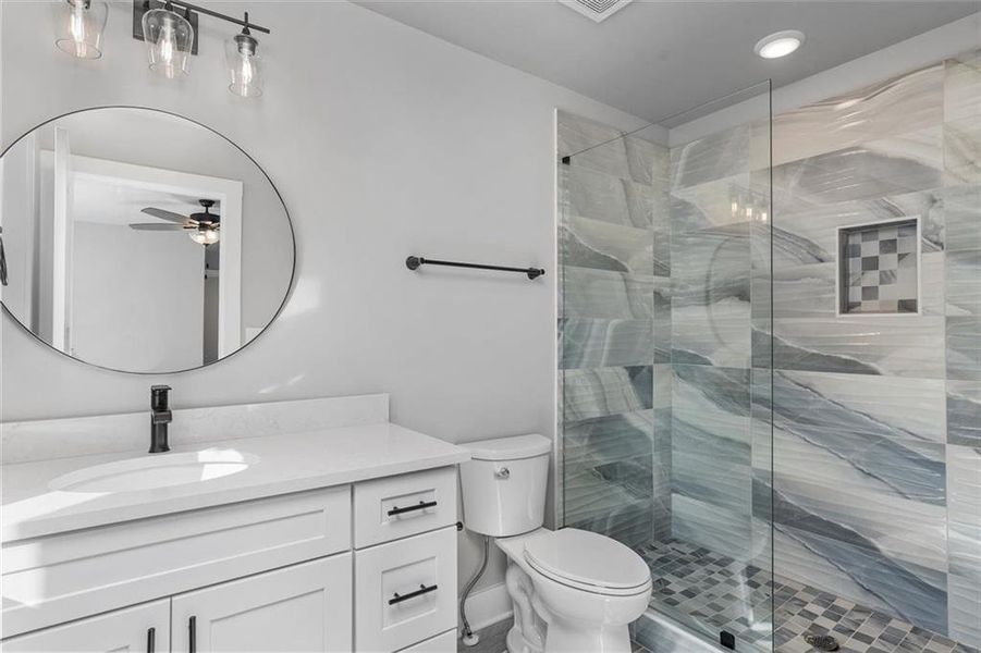 Furnished interior view inside a new home in , Atlanta (Image 4).