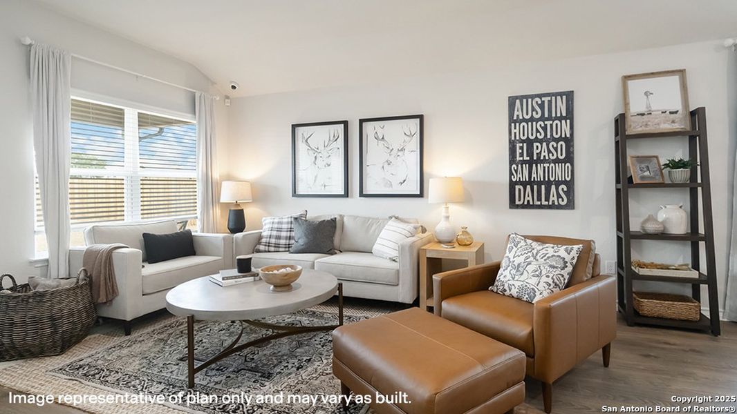 Furnished interior view inside a new home in Riverstone at Westpointe, San Antonio (Image 27).