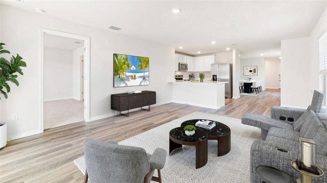 Furnished interior view inside a new home in Bella Lago, Parrish (Image 4).