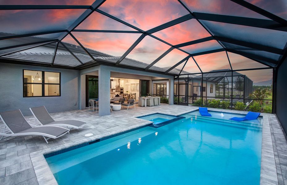Enjoy your screened-in pool and lanai