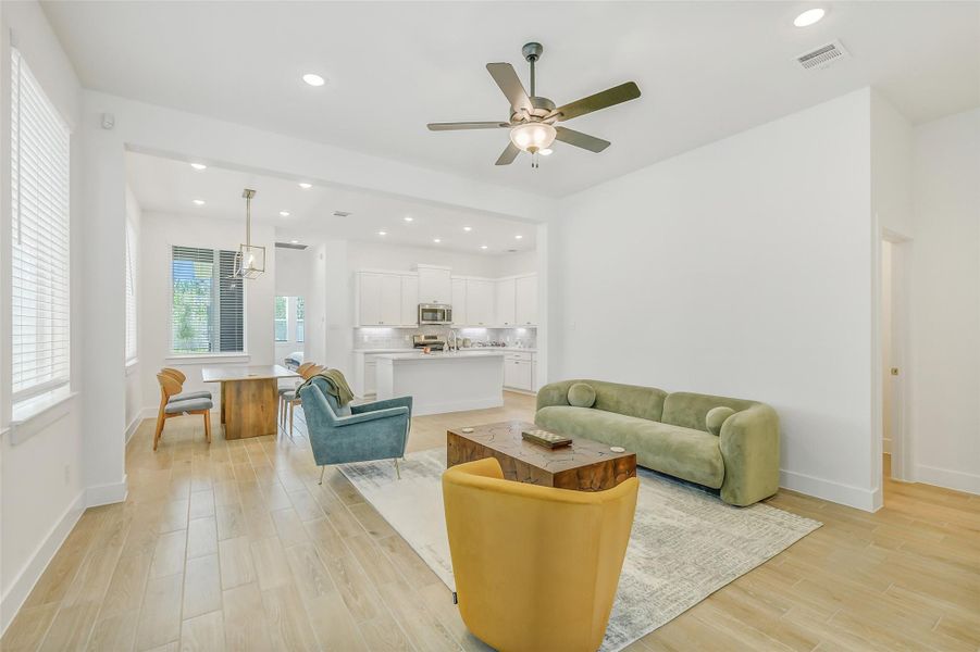 Furnished interior view inside a new home in , Cypress (Image 5).