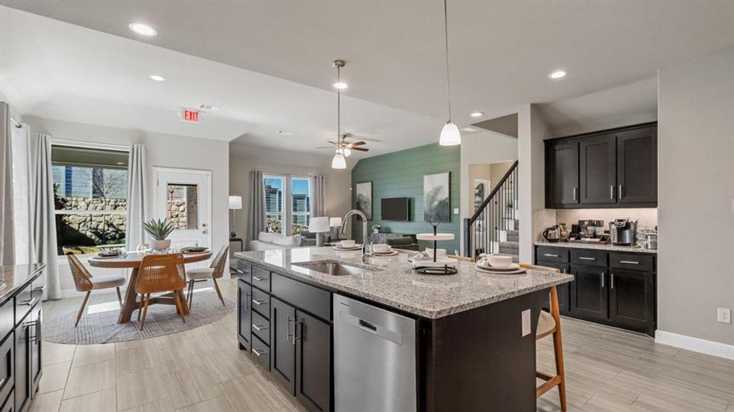 Furnished interior view inside a new home in Treeline, Justin (Image 10).