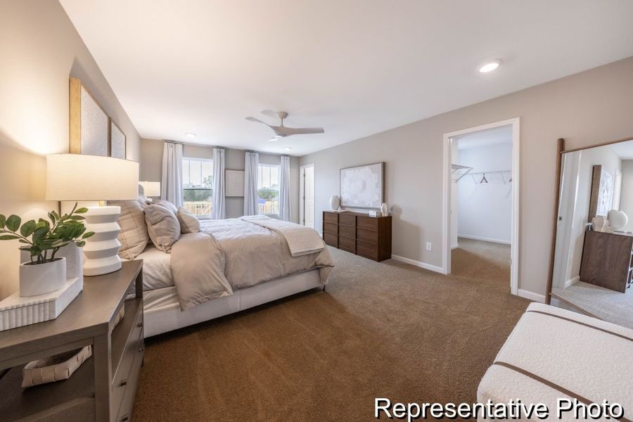 Furnished interior view inside a new home in Covington Ridge Townhomes, Thomasville (Image 12).