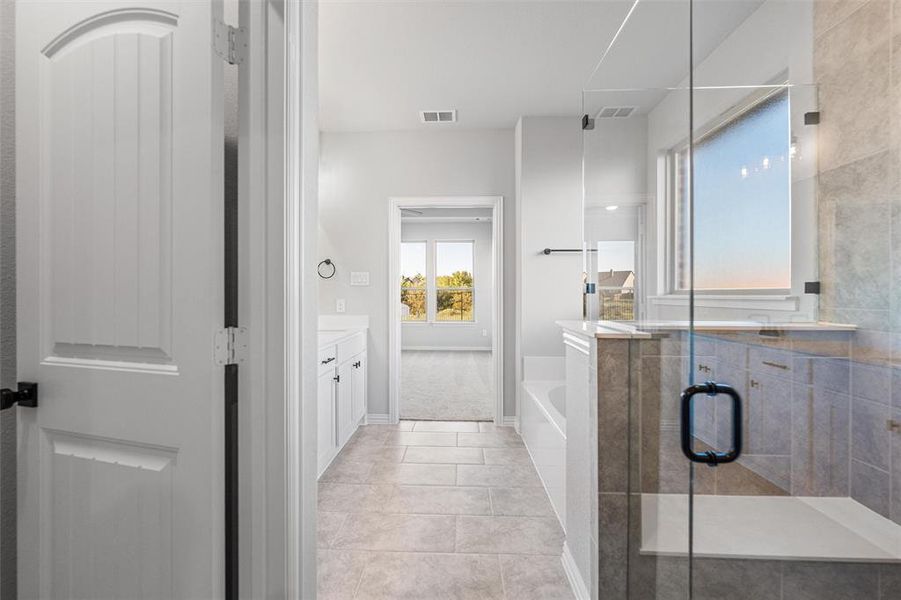 Furnished interior view inside a new home in Morningstar, Aledo (Image 5). Furnished interior view inside a new home in Morningstar, Aledo (Image 5).