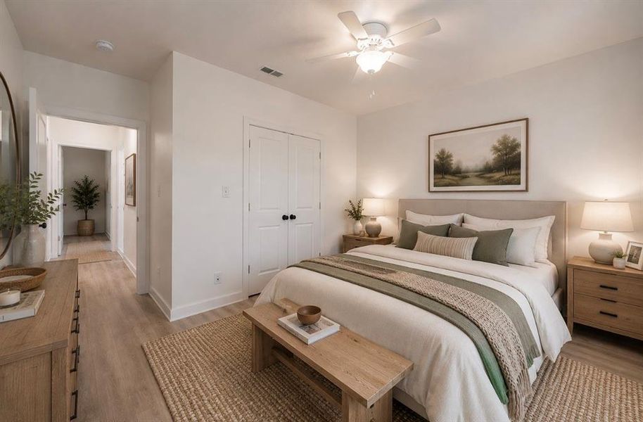 Furnished interior view inside a new home in , Dallas (Image 16).